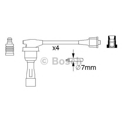 Photo Ignition Cable Kit BOSCH 0986356974