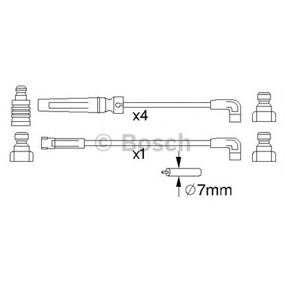 Photo Ignition Cable Kit BOSCH 0986356975