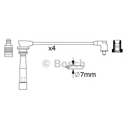 Photo Ignition Cable Kit BOSCH 0986356982