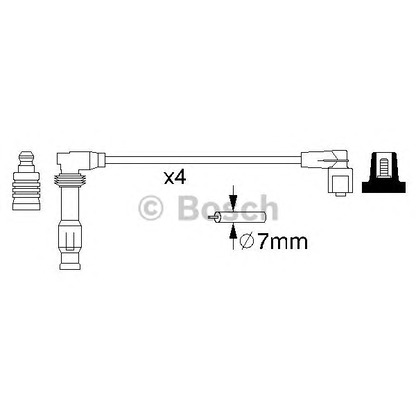 Photo Ignition Cable Kit BOSCH 0986356986