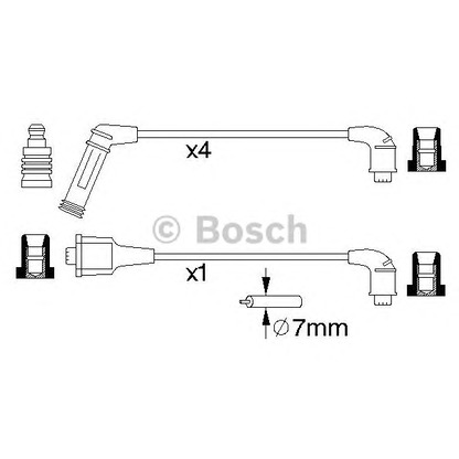 Photo Ignition Cable Kit BOSCH 0986356990