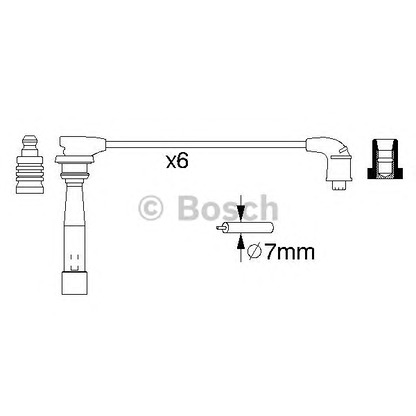 Photo Kit de câbles d'allumage BOSCH 0986356992