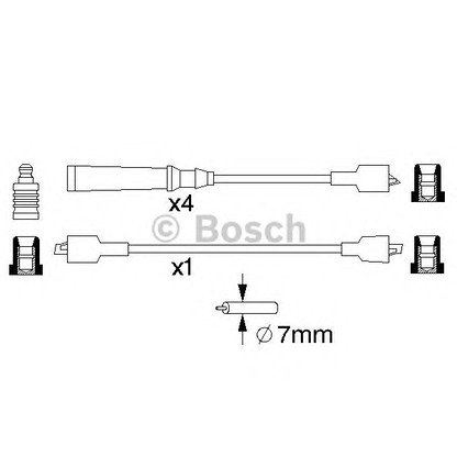 Photo Ignition Cable BOSCH 0986357013