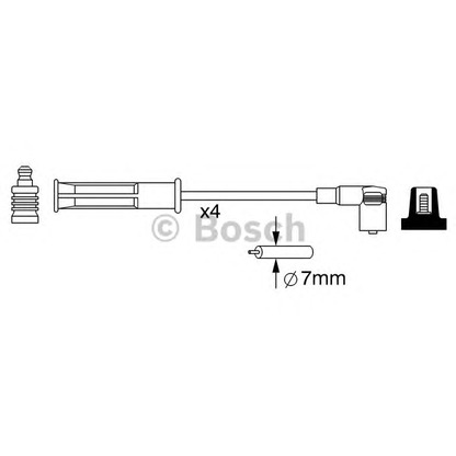 Foto Juego de cables de encendido BOSCH 0986357048