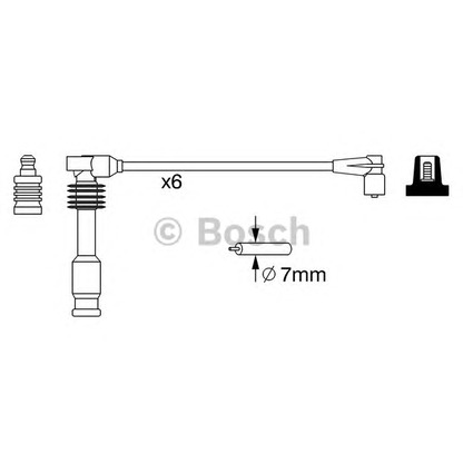 Photo Ignition Cable Kit BOSCH 0986357050