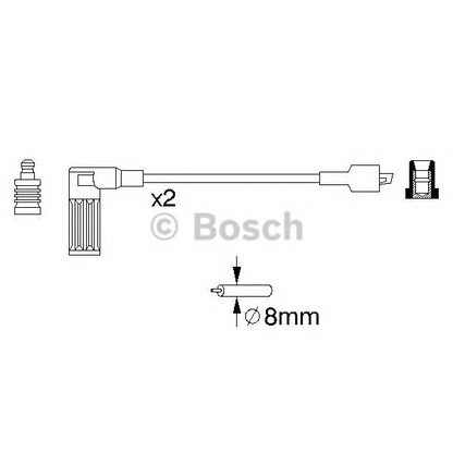 Foto Juego de cables de encendido BOSCH 0986357081