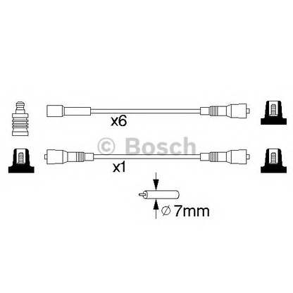 Foto Zündleitungssatz BOSCH 0986357086