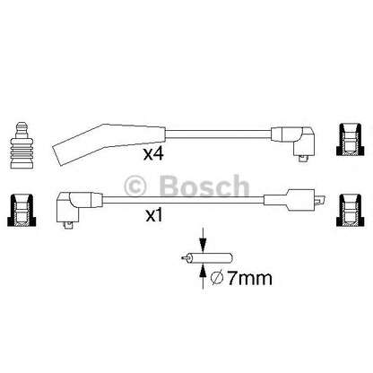 Photo Ignition Cable Kit BOSCH 0986357094