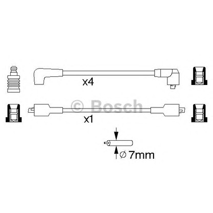 Foto Juego de cables de encendido BOSCH 0986357095