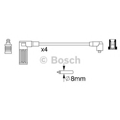 Photo Câble d'allumage BOSCH 0986357096