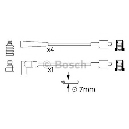 Foto Cable de encendido BOSCH 0986357101