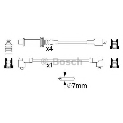 Zdjęcie Przewód zapłonowy BOSCH 0986357121