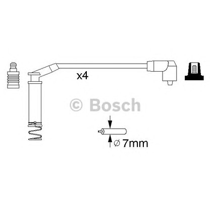 Photo Ignition Cable Kit BOSCH 0986357124