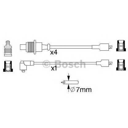 Foto Zündleitung BOSCH 0986357128