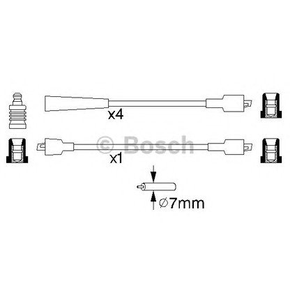 Foto Juego de cables de encendido BOSCH 0986357133