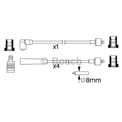 Foto Zündleitungssatz BOSCH 0986357145