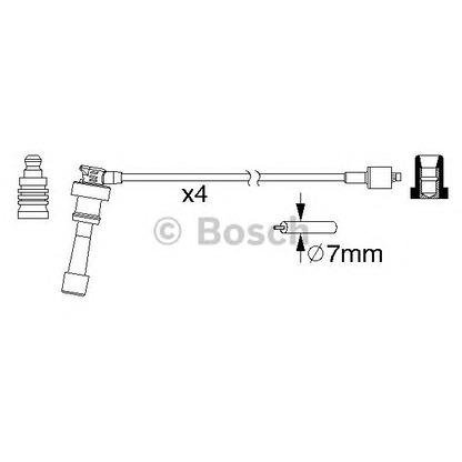 Photo Ignition Cable Kit BOSCH 0986357159