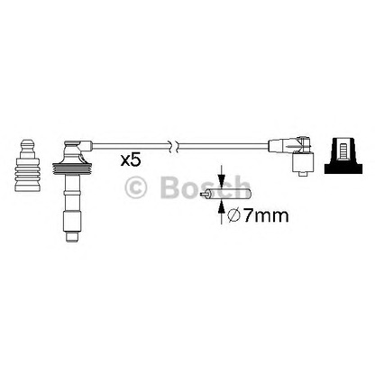 Photo Ignition Cable Kit BOSCH 0986357166