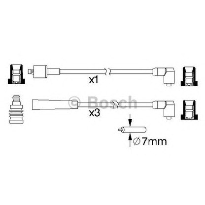 Foto Juego de cables de encendido BOSCH 0986357169