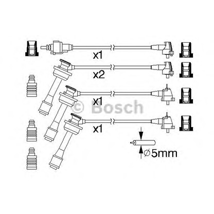 Photo Ignition Cable Kit BOSCH 0986357175