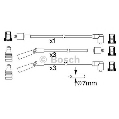 Photo Ignition Cable Kit BOSCH 0986357178