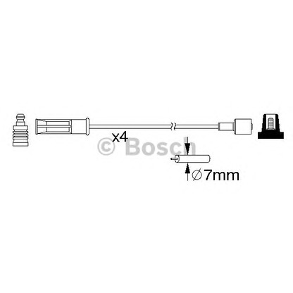 Foto Zündleitungssatz BOSCH 0986357184