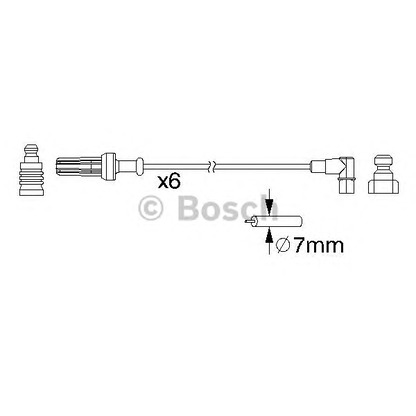 Photo Ignition Cable Kit BOSCH 0986357187