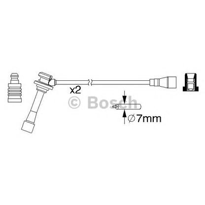 Photo Ignition Cable Kit BOSCH 0986357203