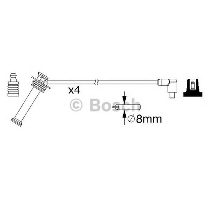 Photo Ignition Cable Kit BOSCH 0986357208