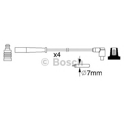 Photo Ignition Cable Kit BOSCH 0986357209