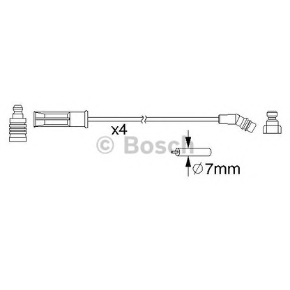 Photo Ignition Cable Kit BOSCH 0986357211