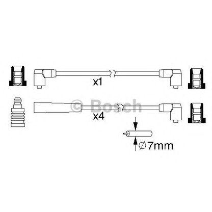 Photo Ignition Cable Kit BOSCH 0986357216