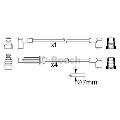 Photo Ignition Cable Kit BOSCH 0986357217