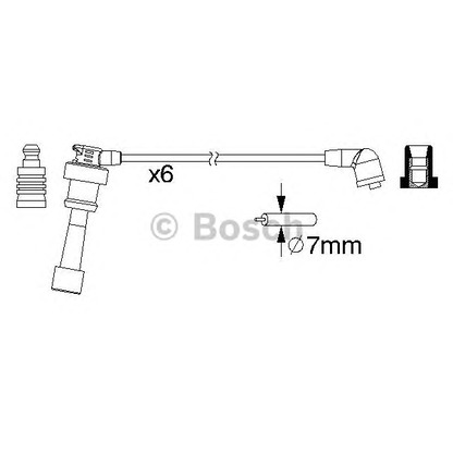 Photo Ignition Cable Kit BOSCH 0986357218