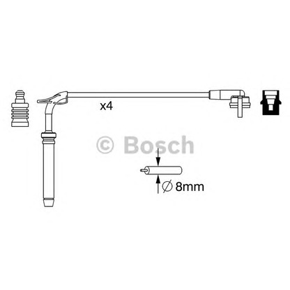 Photo Ignition Cable BOSCH 0986357245