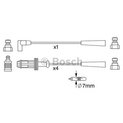 Foto Cable de encendido BOSCH 0986357251