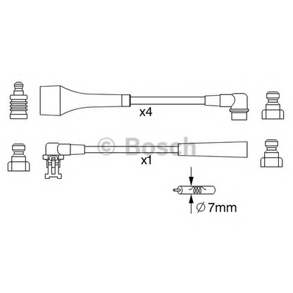 Photo Ignition Cable Kit BOSCH 0986357254