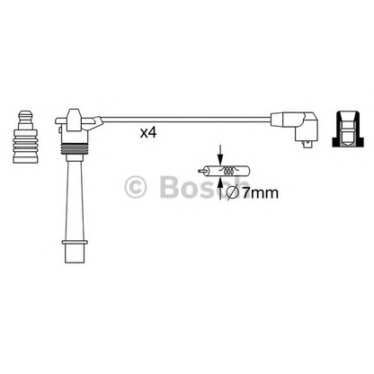 Foto Juego de cables de encendido BOSCH 0986357258