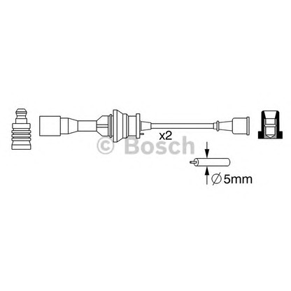 Zdjęcie Zestaw przewodów zapłonowych BOSCH 0986357266