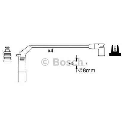 Foto Kit cavi accensione BOSCH 0986357267