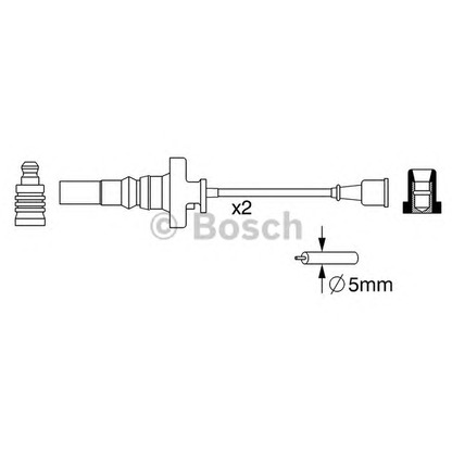 Фото Комплект проводов зажигания BOSCH 0986357273