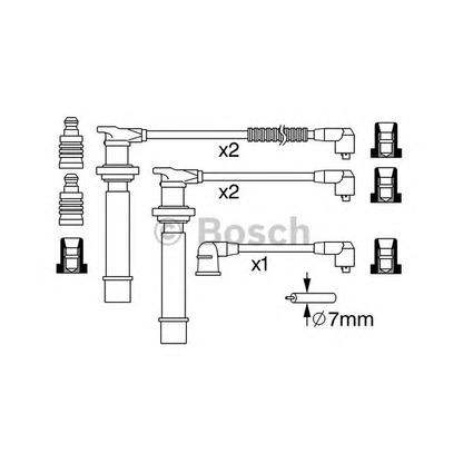 Photo Ignition Cable Kit BOSCH 0986357274