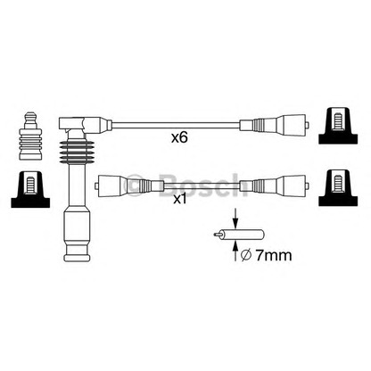 Photo Ignition Cable Kit BOSCH 0986357276