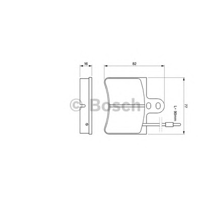 Photo Brake Pad Set, disc brake BOSCH 0986424026