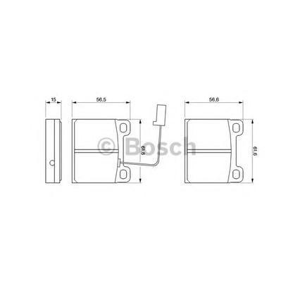 Foto Juego de pastillas de freno BOSCH 0986424035