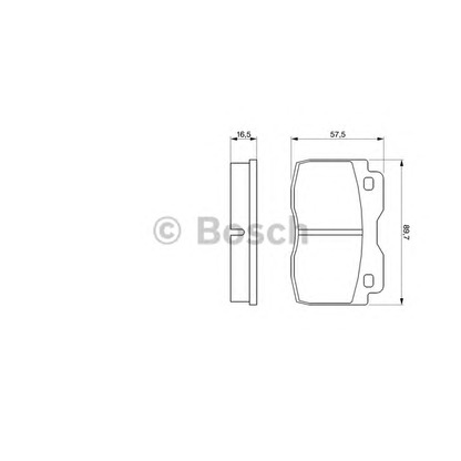 Photo Brake Pad Set, disc brake BOSCH 0986424047