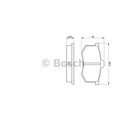 Photo Brake Pad Set, disc brake BOSCH 0986424063