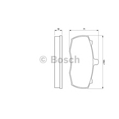 Foto Bremsbelagsatz, Scheibenbremse BOSCH 0986424113