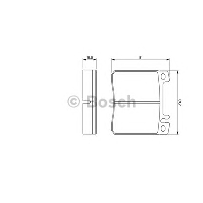 Photo Brake Pad Set, disc brake BOSCH 0986424190