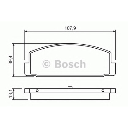 Photo Brake Pad Set, disc brake BOSCH 0986424295